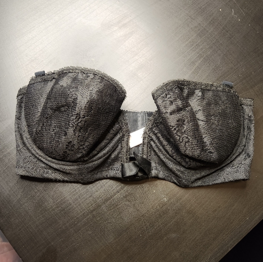 Frederick's of hollywood vintage bra black 36B